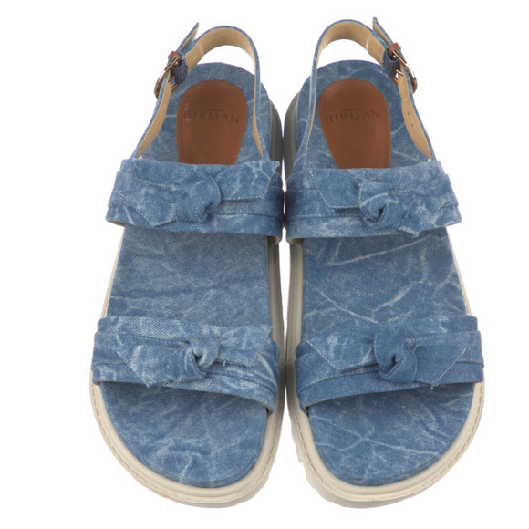 Alexandre Birman Clarita Sport Tractor Denim Blue US Size 10.5 Made in Brazil. - Picture 2 of 12